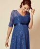 Flossie Umstandsmoden Kleid kurz in Riviera Blau by Tiffany Rose