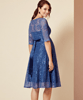 Flossie Umstandsmoden Kleid kurz in Riviera Blau by Tiffany Rose