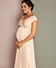 Francesca Maxiklänning för gravida Champagne Guld by Tiffany Rose