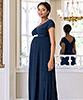 Francesca Maxi Maternity Dress Nightshadow Blue by Tiffany Rose