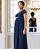 Robe Maxi de Grossesse Francesca Bleu Nuit by Tiffany Rose