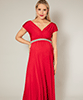 Francesca Maternity Maxi Dress Sunset Red by Tiffany Rose