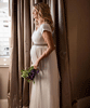 Greta Gravid Bröllopsklänning Lång Elfenben by Tiffany Rose