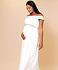 Grace Off-Shoulder Maternity Wedding Gown (Ivory) by Tiffany Rose