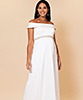 Robe de mariée de maternité à épaules dénudées Grace (Ivoire) by Tiffany Rose