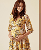 Hallie Maternity Dress Saffron by Tiffany Rose