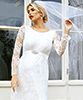 Helena Gravid Bröllopsklänning Lång Elfenben by Tiffany Rose