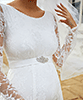 Robe de Mariée Grossesse Helena Longue Ivoire by Tiffany Rose