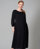 Robe en jersey côtelé Isla (Noir) by Tiffany Rose