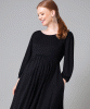 Robe en jersey côtelé Isla (Noir) by Tiffany Rose