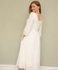 Isla Ribbed Jersey Dress (Ivory) by Tiffany Rose