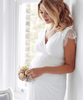 Imogen Maternity Wedding Shift Dress Ivory White by Tiffany Rose