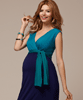 Jewel Block Maternity Dress Biscay Blue by Tiffany Rose