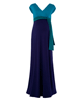Jewel Colour-Block Umstandsmaxikleid in Biscay Blue by Tiffany Rose