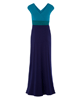 Jewel Colour-Block Umstandsmaxikleid in Biscay Blue by Tiffany Rose