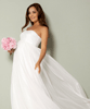 Julia Strapless Maternity Wedding Gown Long White by Tiffany Rose