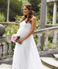 Julia Strapless Maternity Wedding Gown Long White by Tiffany Rose