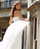 Julia trägerlos Umstandsbrautkleid lang weiß by Tiffany Rose