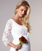 Katie Maternity Wedding Dress Short Ivory by Tiffany Rose