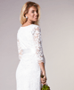 Katie Maternity Wedding Dress Short Ivory by Tiffany Rose