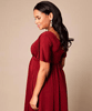 Kimono Maternity Dress short Berry Red by Tiffany Rose