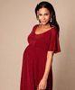 Kimono Maternity Dress short Berry Red by Tiffany Rose