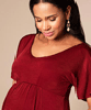 Kimono Maternity Dress short Berry Red by Tiffany Rose