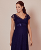 Kristin Lace Maternity Dress Indigo Blue by Tiffany Rose