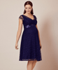 Kristin Lace Maternity Dress Indigo Blue by Tiffany Rose