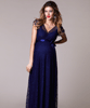 Robe Longue de Grossesse Kristin Bleu Indigo by Tiffany Rose