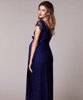 Kristin Maternity Gown Long Indigo Blue by Tiffany Rose