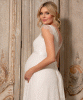 Kristin Maternity Wedding Gown Long Ivory White by Tiffany Rose