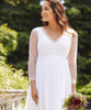 Lily Maternity Wedding Dress Short White Snow by Tiffany Rose