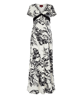 Lizzy Maternity Maxi Dress Monochrome Forest by Tiffany Rose
