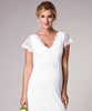 Laura Maternity Wedding Lace Dress Ivory by Tiffany Rose