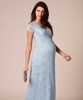 Laura Maternity Lace Gown Long Eau de Nil by Tiffany Rose