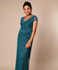 Laura Maternity Gown Long Ocean Green by Tiffany Rose