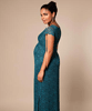 Laura Maternity Gown Long Ocean Green by Tiffany Rose