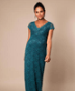 Laura Maternity Gown Long Ocean Green by Tiffany Rose
