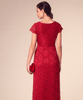 Laura Maternity Lace Gown Long Scarlet by Tiffany Rose