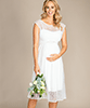 Lillian Lace Maternity Wedding Dress Ivory White by Tiffany Rose
