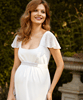 Lorelei Beaded Maternity Wedding Gown Ivory by Tiffany Rose