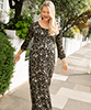 Lucy Maxi Dress Black Floral Blush from Tiffany Rose