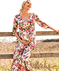 Lucy Maternity Maxi Dress Wildflower Garden by Tiffany Rose