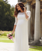 Robe de Mariée Grossesse Lucia Longue Blanc Ivoire by Tiffany Rose