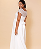 Robe de Mariée Grossesse Marie Blanc Ivoire by Tiffany Rose