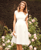 Maya Gravid Bröllopsklänning Kort Elfenben by Tiffany Rose