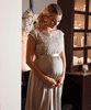 Mia Maternity Dress short Silver by Tiffany Rose