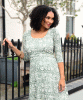Naomi Nursing Dress (Botanical Green) from Tiffany Rose