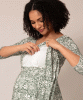 Naomi Nursing Dress (Botanical Green) from Tiffany Rose